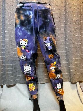Sanrio Small Purple and Orange Halloween Joggers